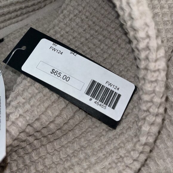 NWT Focus Casual Life Medium Top Cowl Neck Waffle Knit Tunic Lagenlook Boho - Picture 4 of 10